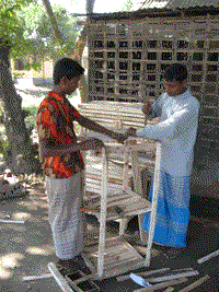 Wooden poultry sheds enhancing the livelihoods of poultry keepers and carpenters