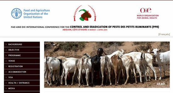 FAO and OIE International Conference for the Control and Eradication of Peste des Petits Ruminants (PPR)  31 March - 02 April 2015 (Abidjan, Cote D'Ivoire)