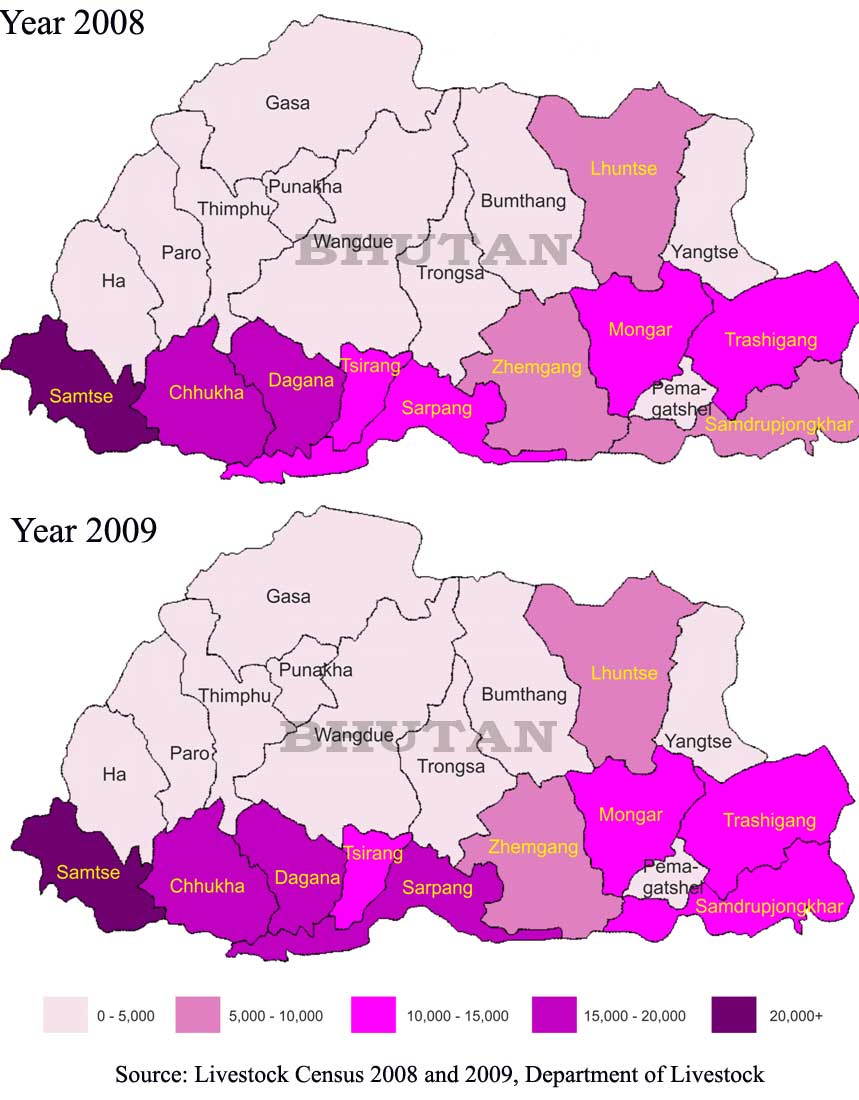 Distribution-of-Local-Breed-of-poultry-in-bhutan