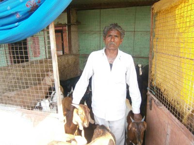 Supru Ware, a landless livestock rearer from Umarda village in the Pandhana block in Khandwa district of Madhya Pradesh. 